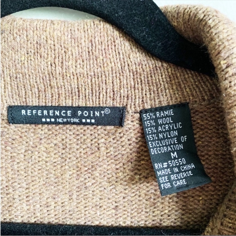 Reference Point Wool Blend Christmas Cardigan Med… - image 4